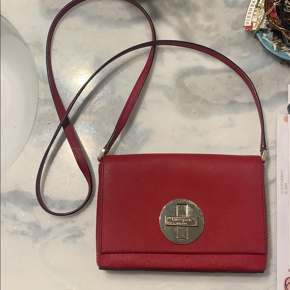 kate spade Handbags - Red Kate Spade crossbody bag